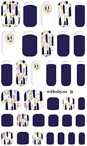 WithShyan Self-Adhesive Trendy Nail Art Stickers, Royal Touch+, 30 g