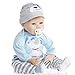 SanyDoll Reborn Baby Doll Soft Silicone 22inch 55cm Magnetic Lovely Lifelike Cute Lovely Baby cute doll birthday gift