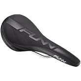 Funn Adlib MTB Saddle, CrMo Rails, Vinyl Leather Seat | 128mm width, 239g, for mountain and road riding, BMX use