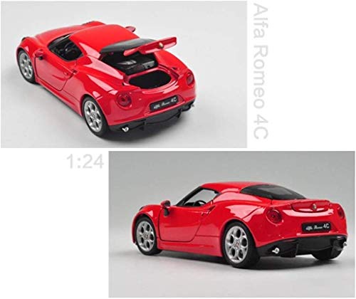 Byrhgood Modellauto Alfa Romeo 4C Modell 1.24 Analog Druckgießende Alloy Toy Model Car Kinder Geschenke – Bild 7