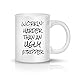 Sips N Giggles Funny Coffee Mug 11OZ Workin Harder Than An Ugly Stripper - Men, Women, Mom, Dad, Brother, Sister, Coworker, Boss, Birthday, Valentines Day