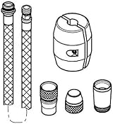 GROHE Hose for Sink Mixer Pull-Out Dual Spray 1425 mm view 2