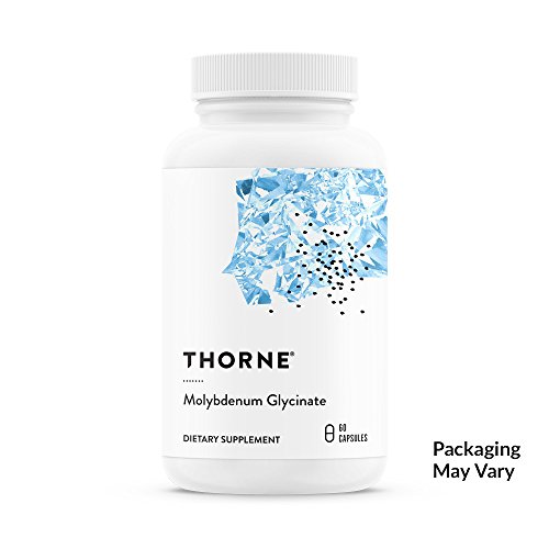 Thorne Research - Molybdenum Glycinate - Trace Mineral Supplement for Liver Support and Detoxification of Environmental Toxins - 60 Capsules