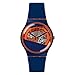 Swatch Myrtil-Tech Skeleton Dial Plastic Silicone Quartz Men's Watch SUOO102