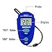 allsun EM2271 Portable Paint Coating Thickness Meter 0-2mm/80mil,Non-Destructive Coating Tester for Iron Steel Aluminum with Auto Shut-off