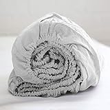 Simple&Opulence 100% Linen Fitted Sheet