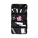 Ohlily Travel Toiletry Cosmetic Organizer Hanging Bag with Zippers Compartments (14.1