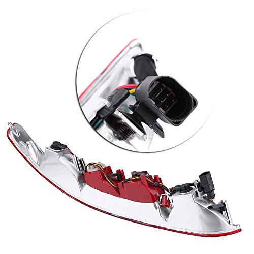 image for Qiilu Rear Right Side Lower Bumper Red Reverse Tail Light Fog Lamp for