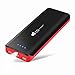 16000 mAh Portable Charger EC Technology External Battery 3 USB Ports Power Bank High Capacity External Battery Pack with AUTO IC for iPhone, iPad, Samsung Galaxy and other Smartphones - Black & Red