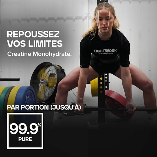 Bulk Créatine Monohydrate Poudre, Vanille, 500 g