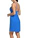 HOTOUCH Sleepwear Women's Sexy Lace Chemise Dress Nightgown Slip Blue S