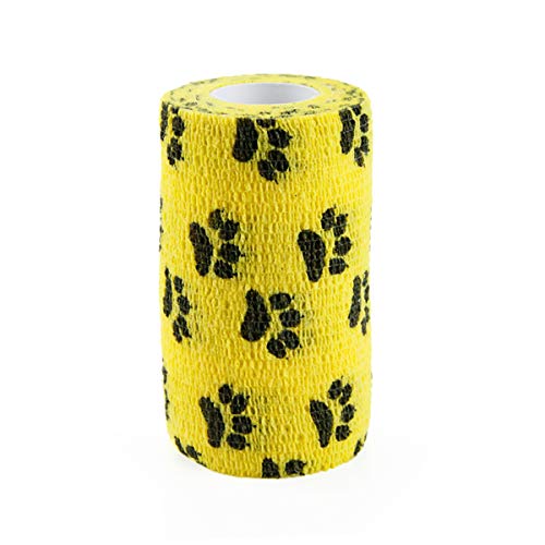 AUPCON Self Adhesive Bandage Vet Tape Cohesive Bandages Bulk Self Adherent Wrap Non-Woven for Pets Animals & Ankle Sprains & Swelling Supply, FDA Approved 4 Inches x 5 Yards - Thumbnail 5