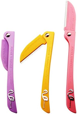 Limo Eyebrow Razor or Facial Hair Trimmer- Non-Slip Handle for Women Eyebrow/Men's Shaver Razor Shaper Cheek Facial Hair Remover Peach Fuzz Shaver Women’s Trimmer Shaving Grooming Kit 3 PCS