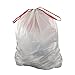 Doryh 10 Gallon White Drawstring Trash Bags, 2 Rolls/120 Counts, F
