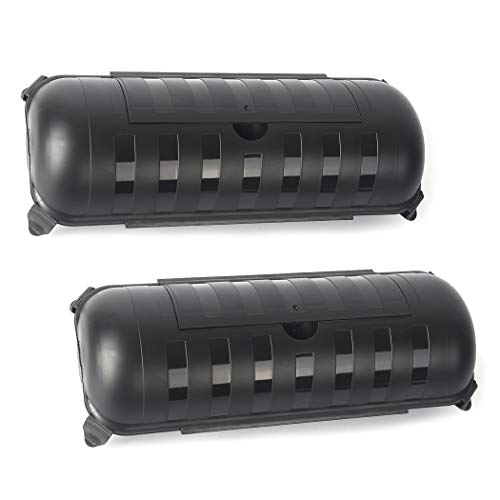 (2Pack) Large Black Outdoor Extension Cord Plug Protector IP44 Water