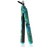 Brilliance New York - 1.25-Inch Diamond Flat Iron, Pure Ceramic with Diamond Technology for Even Heat Distribution, Peacock