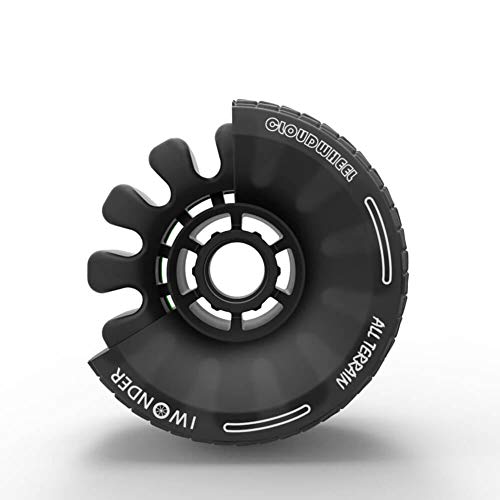 IWONDER Cloud Wheel Electric Skateboard Wheels All Terrain Off Road 120mm 78A Translucent Urethane Patented Damping Foam Core Longboard Wheels - Thumbnail 2