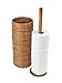 KOUBOO 3 Rolls La Jolla Hand Woven Rattan Toilet Roll Stand, Honey Brown, 17.145 x 17.145 x 52.07 cm
