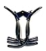 Navy Blue Hair Clip for Women, Medium Couture Claw Clip for Thick or Fine Hair, Slip-Free Strong Hold, Lightweight, Damage-Free Design, Nacro Ocean | France Luxe