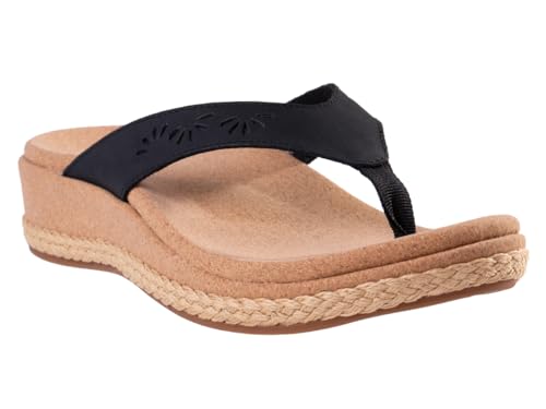 REVITALIGN Women's Kate Wedge, Black, 7.5