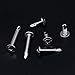 Hilitchi 410 Stainless Steel #10 Wafer Head Phillips Self Drilling Screws Sheet Metal Tek Screws Assortment Kit, Modified Truss Head Self Driller - Size: #10 x 1/2'' - 1-1/2'' - Pack of 200