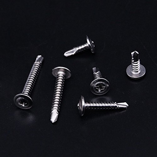 400X #8 Phillips Wafer Head Self Tapping/Drilling Screws Kit 410 Stainless Steel main image 0