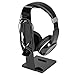 BLACKHORSE Gaming Headphone Headset Stand Holder with Cellphone Stand and Cable Organizer, Black