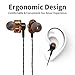 XLon Earbuds, in-Ear Earphones, Dual Dynamic Drivers, Noise Cancelling High Fidelity Stereo Bass Headphones with Mic and Remote for iPhone, iPod, iPad, Samsung and Other Android Phones etc