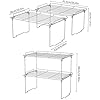 HapiRm-Cupboard-Organiser-Kitchen-Shelf-Organiser-Insert-Dish-and-Spice-Rack-Cupboard-Shelf-Stackable-for-Food-Kitchen-Accessories-and-Utensils-Made-of-Stainless-Steel-2-Pack HapiRm Kitchen Cupboard Organiser Shelf Organiser Kitchen Storage, Stackable Plate Organiser for Kitchen Cupboard…