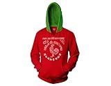 Ripple Junction Sriracha Hot Sauce Green Hood Adult Hoody Medium Red