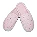 Isotoner Womens Terry Scalloped Embroidered Clog Slippers, L, Pink