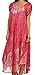 Sakkas 15900 - Bree Long Embroidered Cap Sleeve Marbled Dress - Baby Pink - One Size