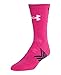 Under Armour Men's Undeniable Mid Crew Socks, Tropic Pink/Black, Large