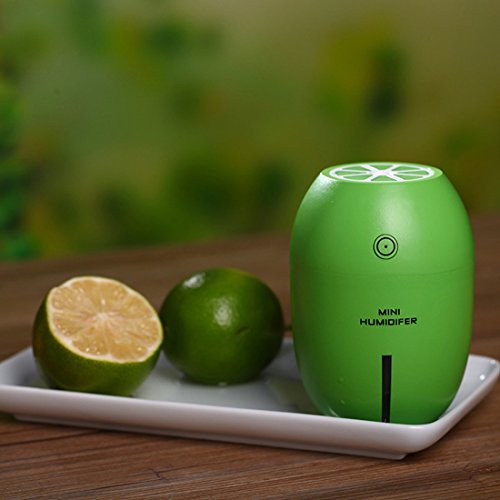 Cool Mist Mini Lemon Humidifier,BIOSTON Portable USB Ultrasonic Small Diffuser with Night Light and Auto Shut-off,Air Purifier for Office,Baby,Travel,Bedroom - Thumbnail 6