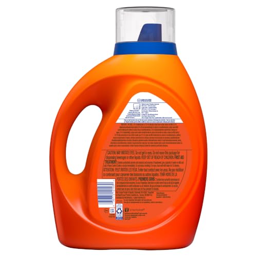 TIDE LAUNDRY DETERGENT LIQUID, ORIGINAL SCENT, 80 LOADS, 100 FL OZ, WORKS ON 100% OF COMMON STAINS, LAUNDRY SOAP, LIQUID LAUNDRY DETERGENT