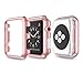 HP95(TM) New Ultra-Slim Electroplate PC Hard Case Cover for Apple Watch Series 3 38mm (Pink)
