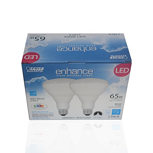 image for EcoSmart LED BR30 Dimmable Flood Bulb, 65W Replacement - 10 Watt - 650