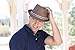 Jasmine Men/Women's Classic Short Brim Miami Beach Panama Fedora Straw Hat