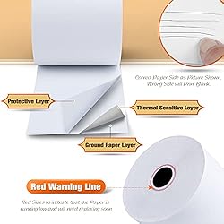 TK Thermal King, 3-1/8" x 119' Thermal Paper Cash