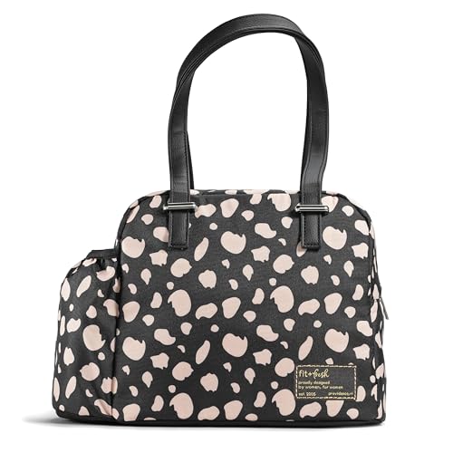 Fit & Fresh Laketown Isolierte Lunchtasche (Black Cheetah)