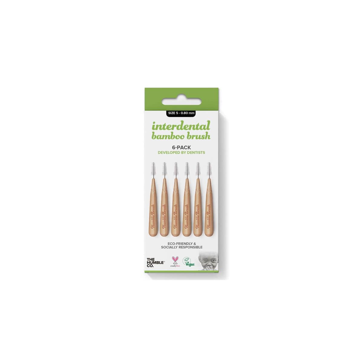 The Humble Co Bamboo Interdental Brush Size 5 Green Humb 1 Unit 300 g