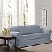 MAYTEX Collin Stretch 2 Piece Sofa Furniture Cover Slipcover, Blue