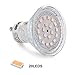 Ledgle GU10 20 LED Bulbs, 60W Halogen Bulbs Equivalent, 3000K Warm White, 360Lumens, 120 Degree Beam Angle, Pack of 6