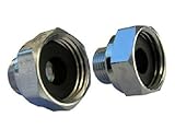 LASCO 10-0061 Delta Faucet 1/2 Female Pipe Thread by 3/8 Male Compression Brass Adapter, 2 Piece