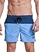 Neleus Men's Lightweight Swim Trunks Beach Shorts with Pockets,805,Light Blue,USA S+,Tag L