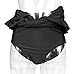 COCOSHIP Black Lady's Solid Skirted Bikini Bottom Ruched Shirred Skirt Swimdress with Panty 12(FBA)
