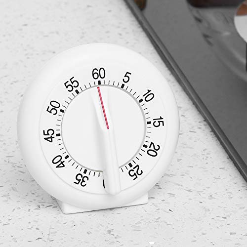 Round Shape Cooking Timer, 60 Minutes Countdown Mechanical Counter Alarm Clock for Kitchen