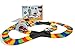 Kidoozie Double X-Track Build-A-Road with Over 11 Feet of Interchangeable, Flexible Track and 2 Battery Operated Cars