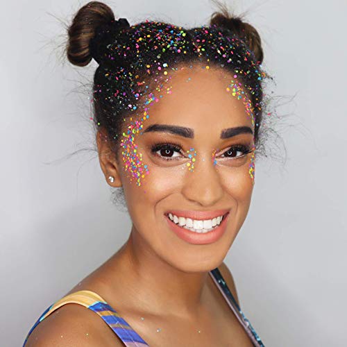 Chunky Cosmetic Glitter ✮ Festival Rave Beauty Makeup Face Body Nail ✮ (Chunky Rainbow)