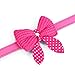 haoricu Pet Collars, Knit Bowknot Adjustable PU Leather Dog Puppy Necklace (Pink)